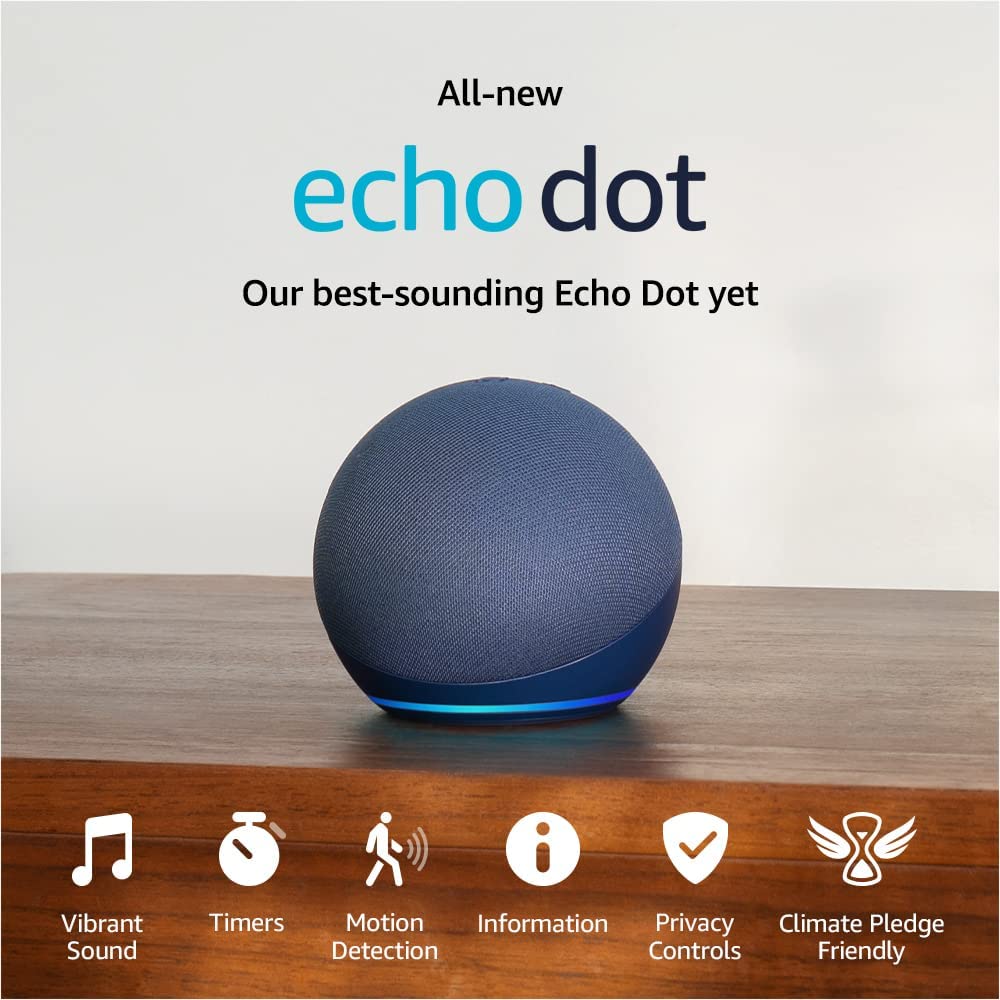 Parlante EchoDot 5ta Generación con Asistente de Voz Alexa - ACP