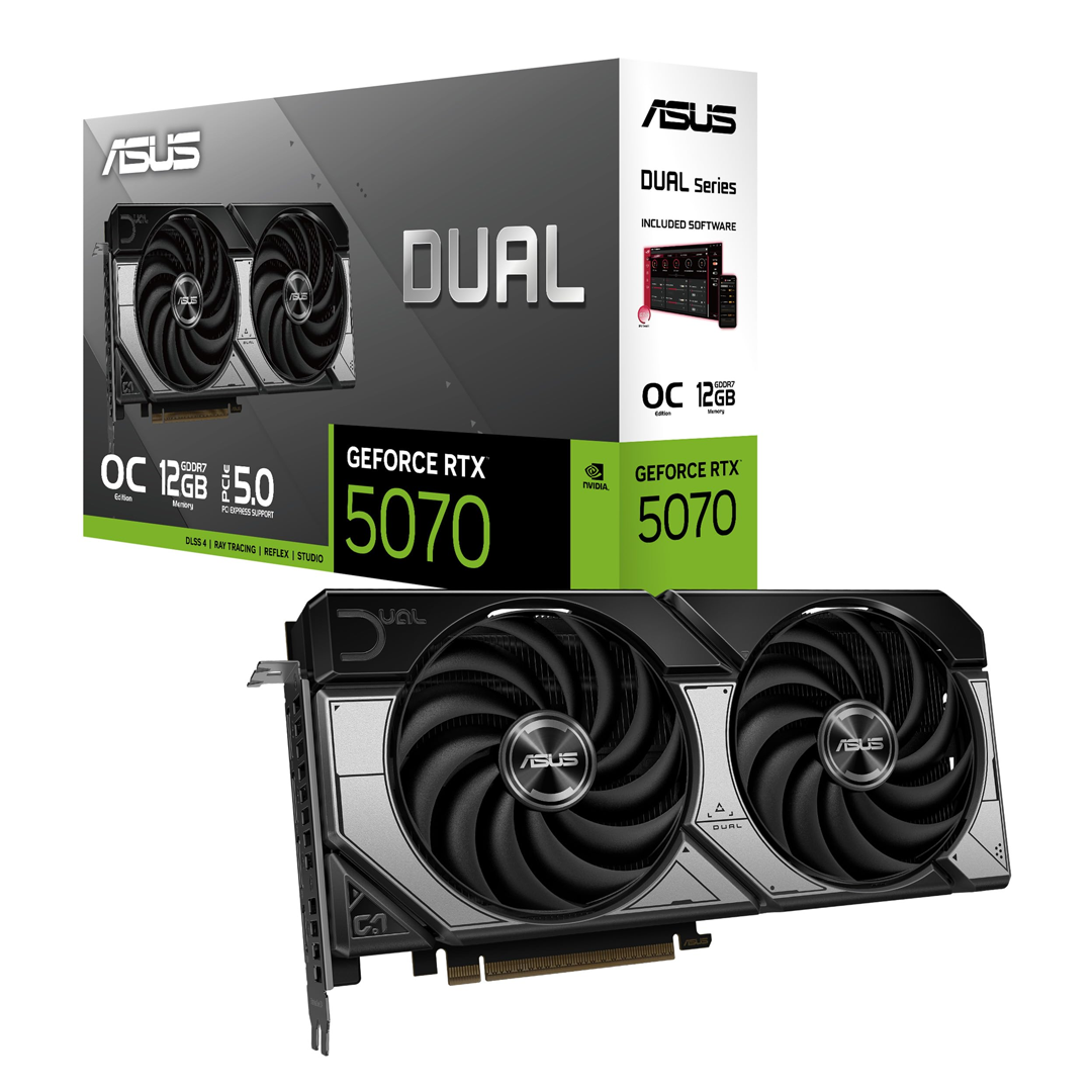 Tarjeta de video Asus Dual GeForce RTX 5070 OC Edition 12GB