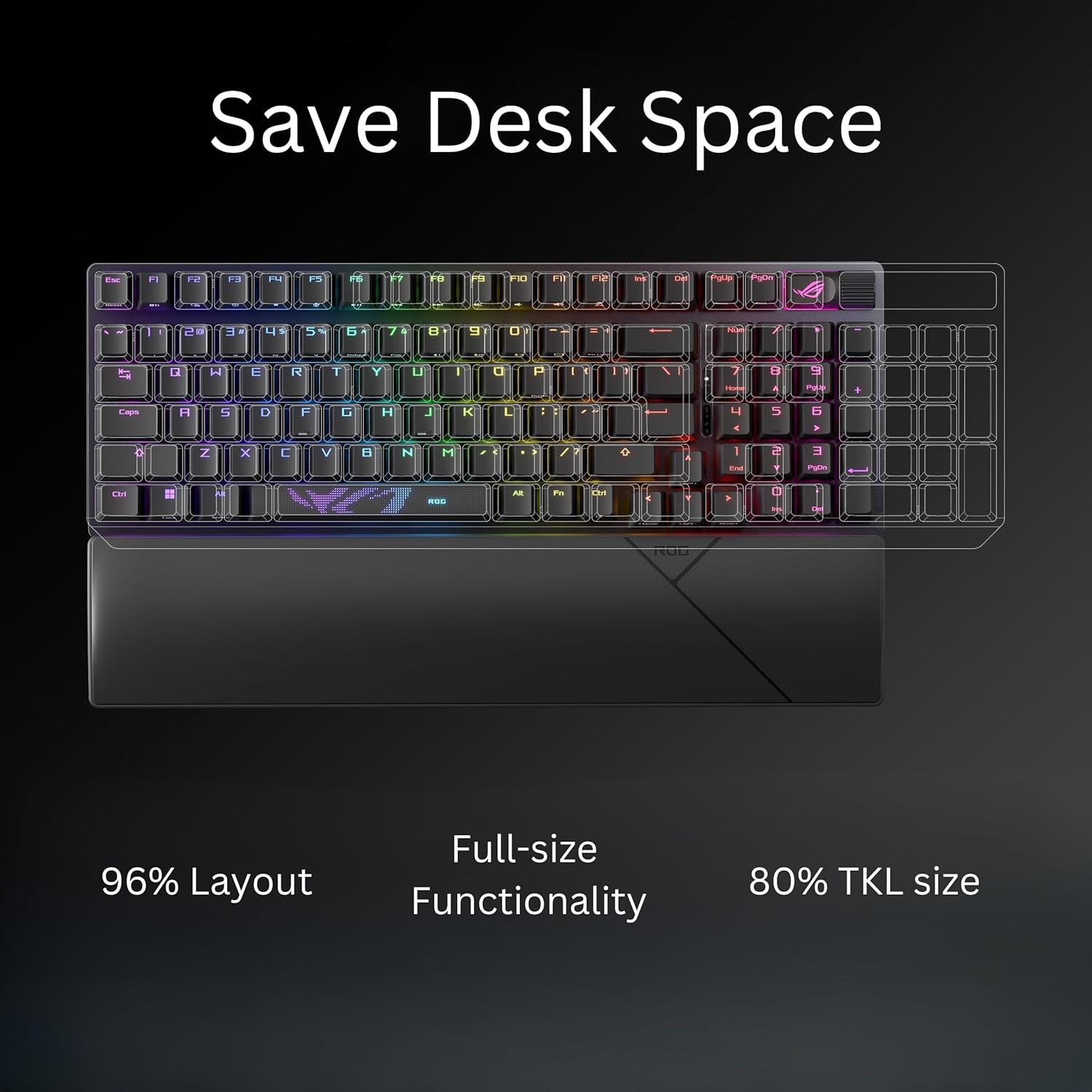 Teclado Gamer Asus Rog Strix Scope II 96 Wireless - Imagen 2