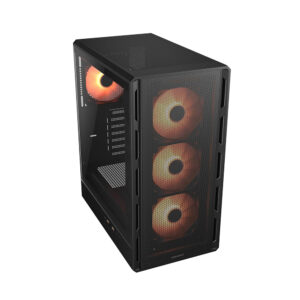 Case gaming Airface Pure Pro RGB (Mid Tower, ATX, panel de vidrio templado, RGB)