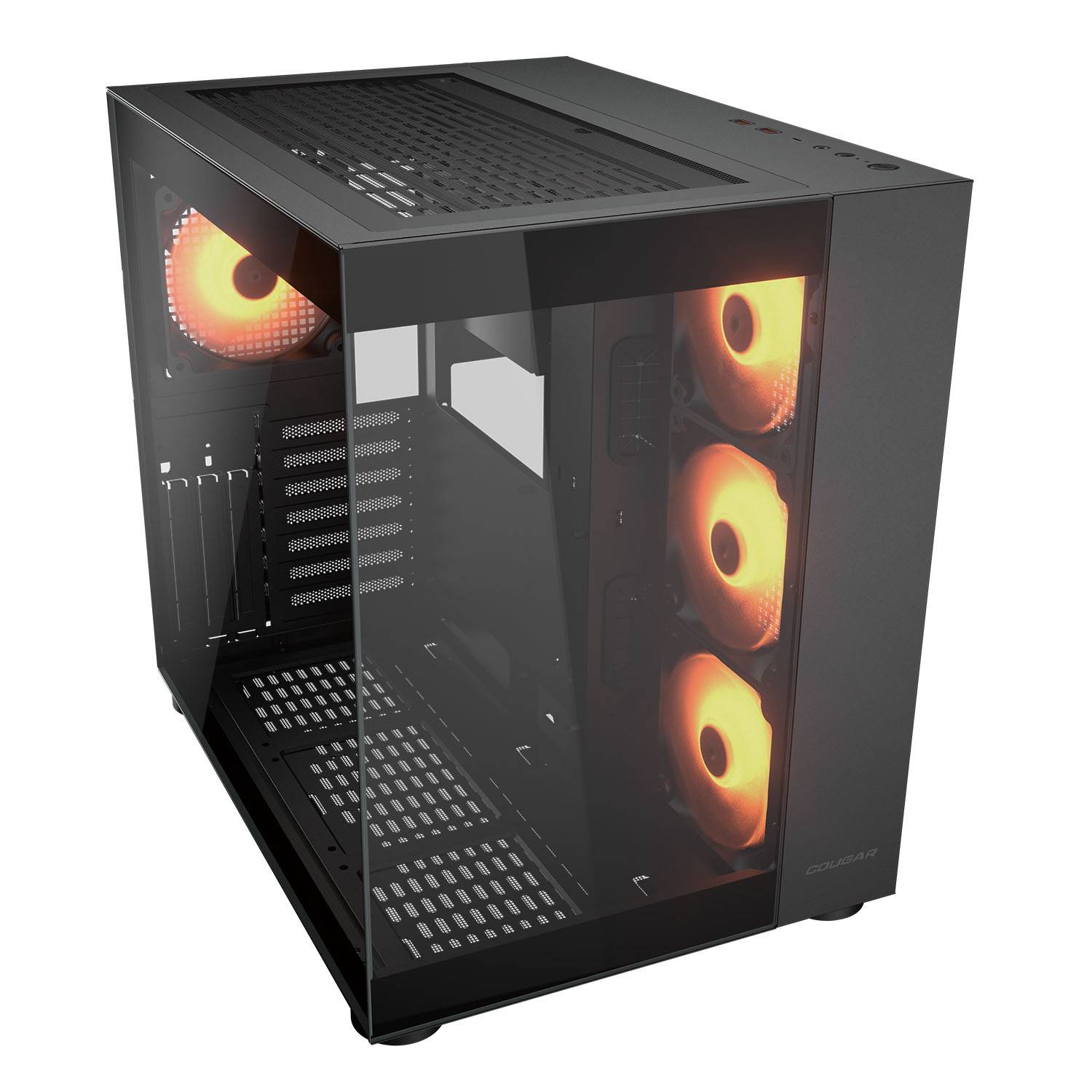 Case gaming Cougar FV150 Series RGB (Mid Tower, ATX, panel de vidrio templado, RGB) - Imagen 2