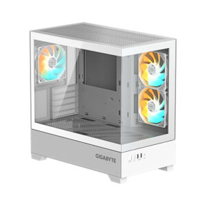 Case gaming Gigabyte C201 Panoramic RGB (Mid Tower, Micro ATX, panel de vidrio templado, RGB)